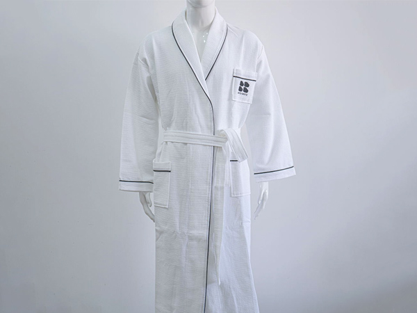 华夫格浴袍