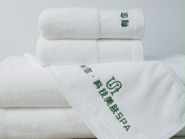 美容院毛巾套装全棉包头巾SPA会所皮肤管理面巾加厚铺床白浴巾