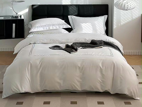 民宿四件套酒店布草宾馆套件床单被套全棉贡缎批发酒店床品四件套