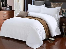 酒店布草80支贡缎纯棉床上用品民宿宾馆被套酒店床品四件套批发