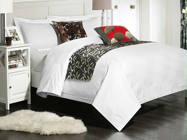 五星级酒店布草提花纯棉四件套民宿宾馆床上用品印logo厂家批发